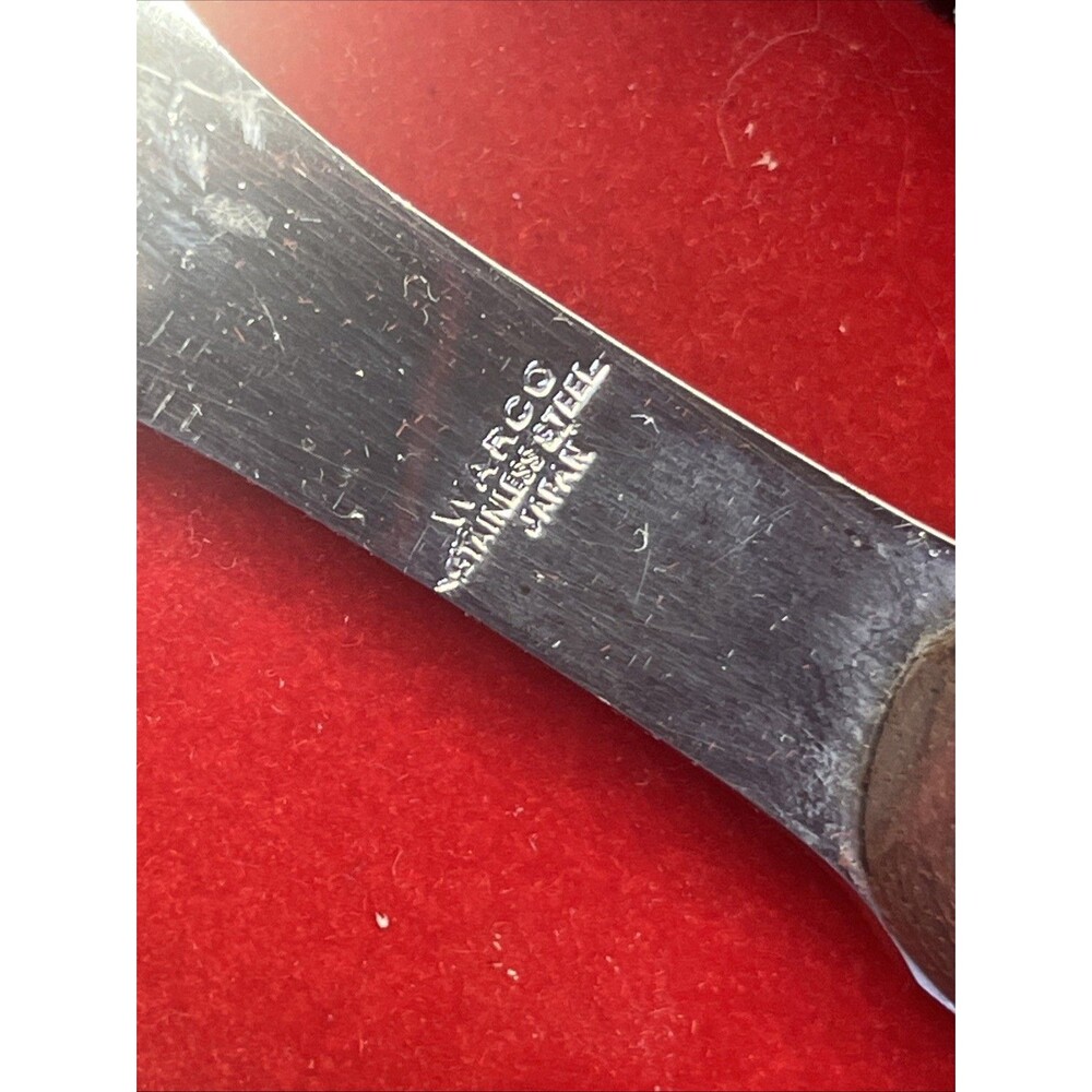 Warco Carving Knife Meat Fork Stainless Steel Box Set Detroit Radiator Vintage - Picture 3 of 10
